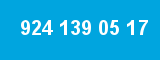 924 139 05 17
